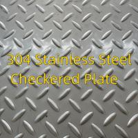 China Hot Rolled Tear Drop 3-6mm 1500*3000mm Antiskid Patterned Textured 304 Stainless Steel Checkered Plate factory