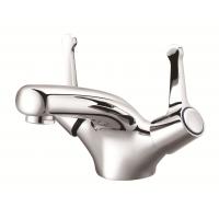 Quality Antirust 2 Handle Single Hole Bathroom Faucet Double Handle Basin Faucet for sale
