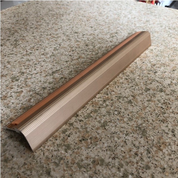 Quality Stair Nosing Aluminum Tile Trim Non Slip Brass For Stair Edge Protection for sale