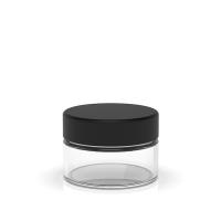 Quality Flower Glass Concentrate Jars 1oz 2oz Glass Jars Clear Black Different Size for sale