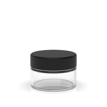 Quality Flower Glass Concentrate Jars 1oz 2oz Glass Jars Clear Black Different Size for sale