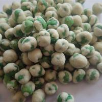Quality Garlic Sweet Spicy Green Pea Snack Wheat Flour Dried Roasted Peas for sale