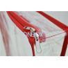 China Transparent Square PVC Packaging Bags Zippered For Stationery / Books / Toys / Gifts factory