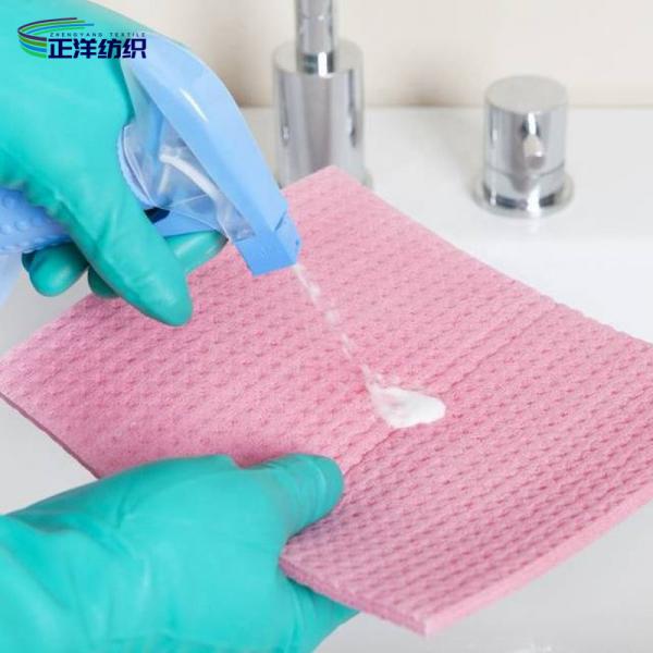Quality Absorbent Cellulose Disposable Cleaning Cloth 17X19CM Kitchen Dish Cleaning for sale