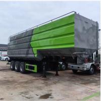 Quality High Performance Grain Animal Feed Semi Truck Trailer 4 Axles Max. Drive Speed for sale
