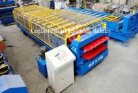 China Double Roll Former Double Layer Roll Forming Machine Manual Hydraulic Decoiler factory