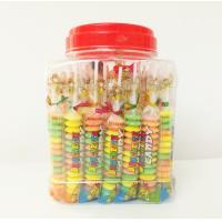 China Multi Fruit Flavor Baby Compressed Candy Brochette In Plastic Jars Taste Sweet And Sour factory