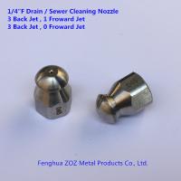 China 1/4&quot; F Stainless Steel Drain Cleaning Nozzle ,Sewer Jetting Nozzle factory