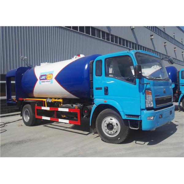 Quality 4x2 12CBM 5 Ton 6 Tons LPG Delivery Truck 12000L Color Customized For HOWO for sale