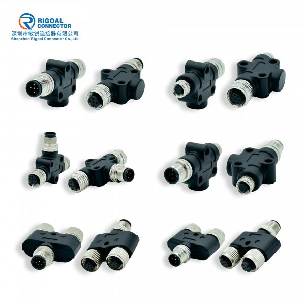 Quality CE IP68 M5 M8 M12 Waterproof Connector 3p 4p 5p 8p 12p Assembly Molded Panel for sale