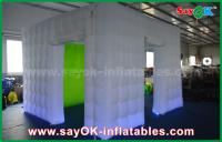 China Inflatable Photo Studio Giant 3.5 X 3.5 X 2.5m Cube Inflatable Photo Booth With Green Background factory