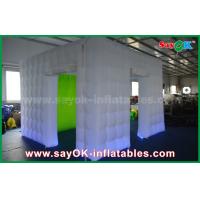 China Inflatable Photo Studio Giant 3.5 X 3.5 X 2.5m Cube Inflatable Photo Booth With Green Background factory