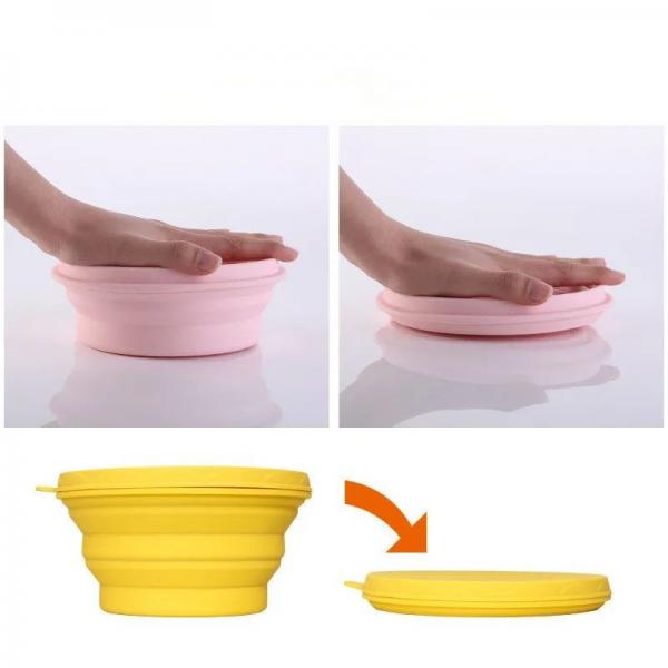 Quality Collapsible Silicone Lunch Container Bowl Odorless Leakproof for sale