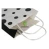 China White Paper Carrier Bags With Twisted Handles , Shopping Recycled Kraft Paper Bags factory