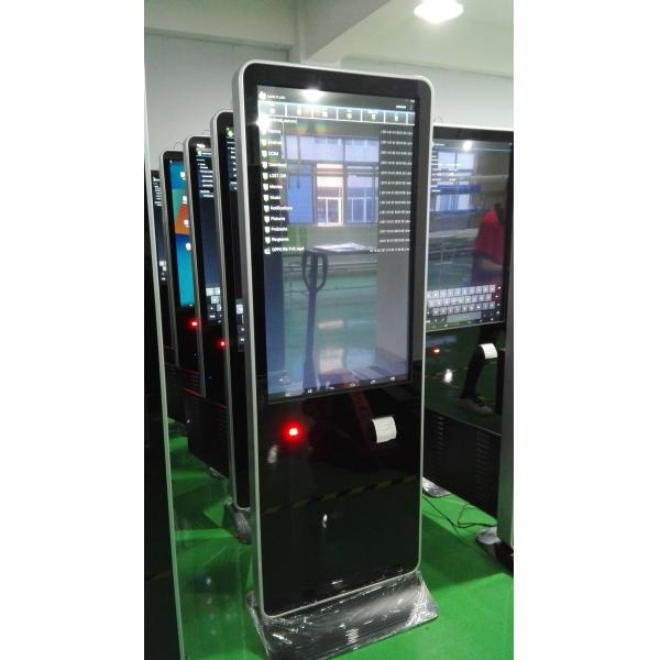 Quality 58mm Thermal Printer Queue Management Kiosk With 27/ 32 Inch Windows Os Touch for sale