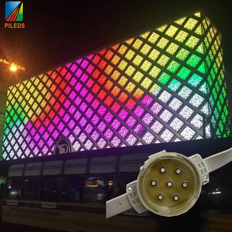China Dc48V LED pixel Point Lights Outdoor Addressable Led Strip Phone Controlled Permanent Lights factory