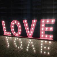 China LED Big Marquee Letter Sign Aluminum Metal Marquee Letters UL factory