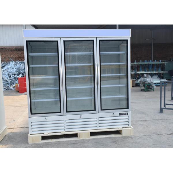 Quality Large Capacity Retail Upright Glass Door Freezer Pepsi Beverage Showcase Cooler for sale