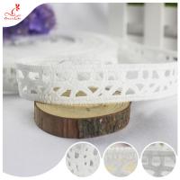 China Fashion Water Soluble Bilateral Polyester Lace Trims Edge Ribbon For Home Textiles factory