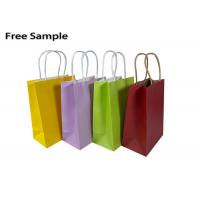 Quality 15*8*21cm 250gsm CMYK Kraft Paper Shopping Bag Twisted Handles​ for sale