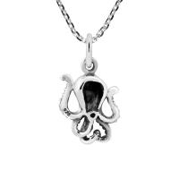China Wondrous Sea Octopus Sterling Silver Pendant Necklace Sea Life Jewelry for Ocean Lovers for sale