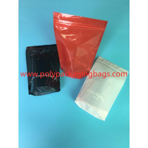 Quality Custom Printed Zipper Food Pouch Reusable Ziplock Packaging Bags for sale