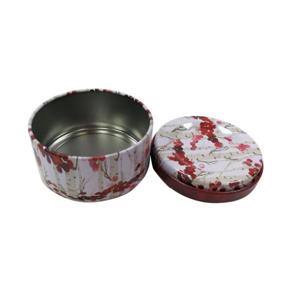 Quality 3oz Decorative Candle Wax Tin Can With Double Plug Lid for sale