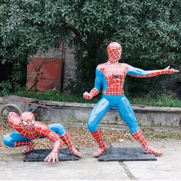 Quality Fiberglass Marvel Spider Man Statue Life Size Spiderman Statue for sale