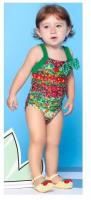 China Colourful, Flowery, One-piece Little Girl`s Swimsuit - Monet Baby factory
