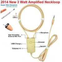 China 2019 NEW 3 Watt Amplified Inductive Neckloop can work with Magnetic Micro earpiece factory