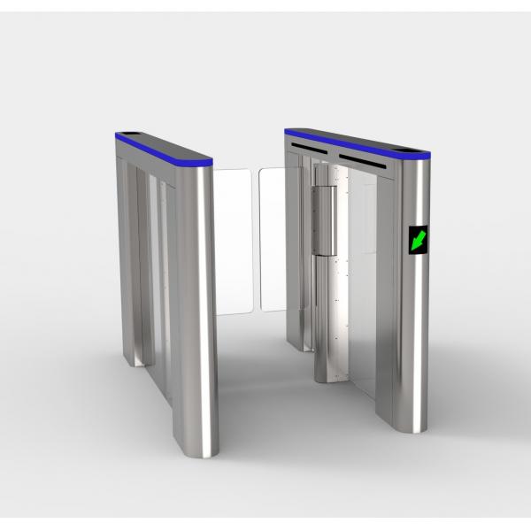 Quality 304 Stainless Steel Automatic Turnstile Flap Barrier Gate Entrance Bidirectional for sale