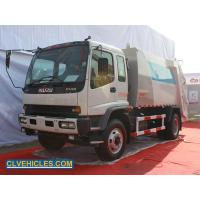 Quality ISUZU FVR 240hp Garbage Truck With Compactor 15000L Steel Sanitation for sale