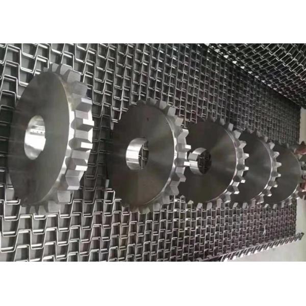Quality Stainless Flat Wire Mesh Belt , Honeycomb Conveyor Belt For Bread Baking for sale