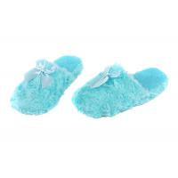 China Close Toe Disposable House Slippers , Blue Plush Slippers For Women  factory