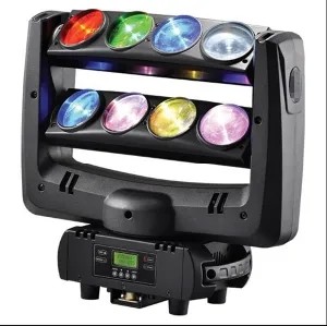 Quality RoHS 8X10w RGBW Led Moving Head Spider Moving Head Dj Light for sale