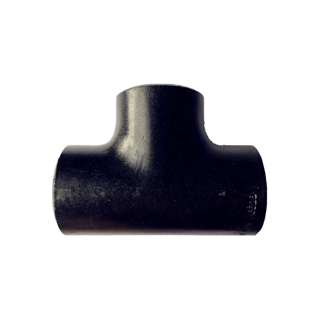 China Carbon Steel ASME B16.9 Pipe Fitting Seamless Straight/Reducing Tee SCH40 DN50 ASTM A234 WPB Butt Weld factory
