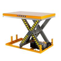 Quality Scissor Type Heavy Duty Electro Hydraulic Lift Work Table 1m Height for sale