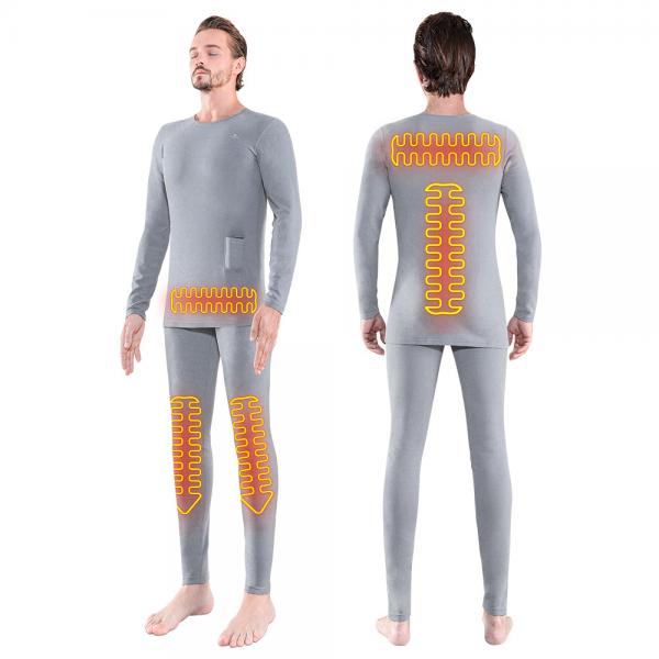 Quality Wireless Remote Control Lightweight Keep Warm Battery Powered Thermal Underwear Heated Clothes for sale