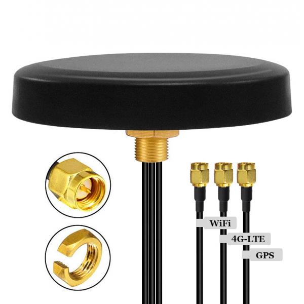 Quality Outdoor Waterproof 3 in one combo puck hockey antenna MIMO LTE 4g 5g GPS dual band 2.4ghz 5.8ghz wifi puck antenna for sale