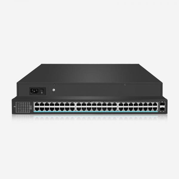 Quality 48 PoE+ Ports And 2 SFP Slots Unmanaged Switch With 100Gbps Switching Capacity, Dual Cooling Fans for sale