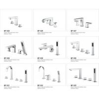 China Modern Pretty Bathroom Accessories Deck Mounted Brass Bathroom Faucets factory