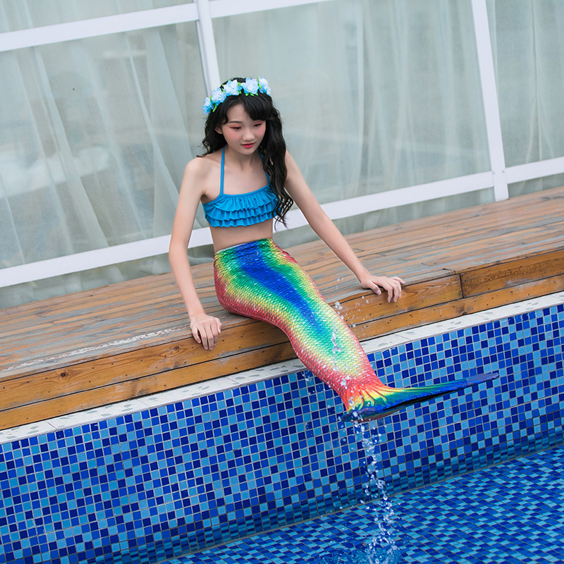 China Girls Sparkle Mermaid Tails For Swimming / Photo Shooting Water - Resistant factory
