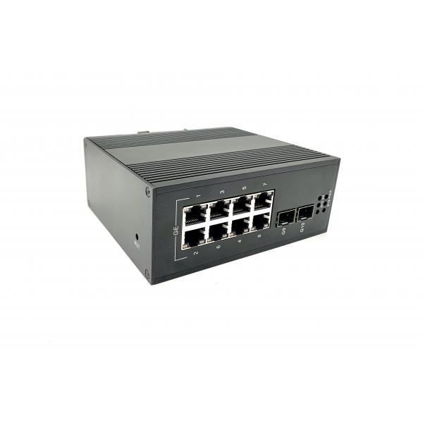 Quality Gigabit Managed Industrial Ethernet Switch , Industrial PoE Switch 8 Port for sale