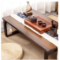 China Custom different color Chinese Floding Tea table Bamboo coffee table for bedroom bay window factory