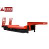 China Anti - Shock Tyre Heavy Duty Trailer Concave Low Bed Trailer  Dual Line Brake System factory
