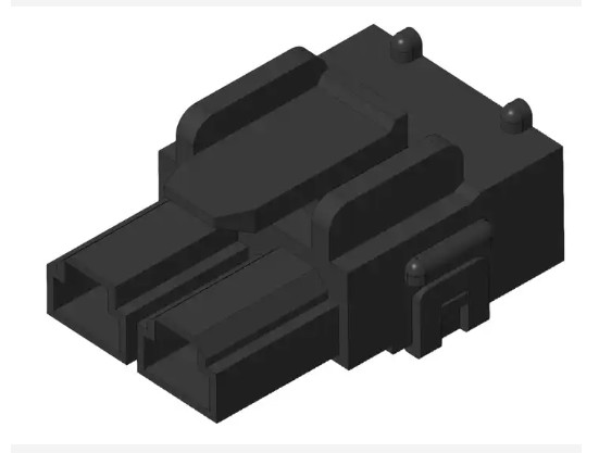 Quality 10.00mm Pitch Automotive Connector Housing Wire To Board 2 Circuit Black PA66 UL94V0 for sale