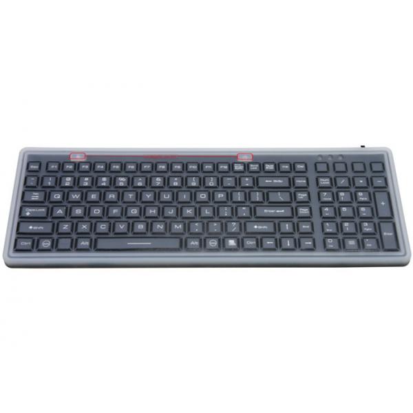 Quality IP68 Industrial Rubber Medical Keyboard EMC Emission With Protection Cover for sale
