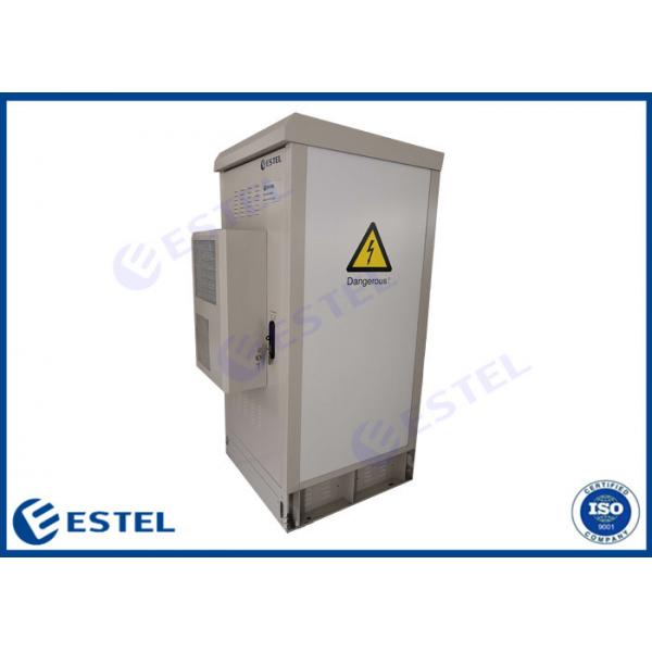 Quality Galvanized Steel FCC 48VDC LED Outdoor Telecom Cabinet for sale