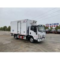 China 130hp Isuzu Refrigerated Truck Cargo Van Truck 4x2 Frozen Food Trucks factory