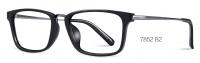 China 53MM Lens Ultra Light Eyeglass Frames Metal Temple Eyeglasses Square Frames factory